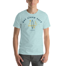 Load image into Gallery viewer, Eat Sleep Surf Repeat Unisex T-Shirt - Cabo Easy