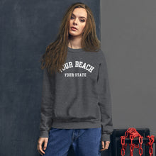 Load image into Gallery viewer, Customizable YOUR BEACH NAME Sweatshirt – Wear Your Paradise
