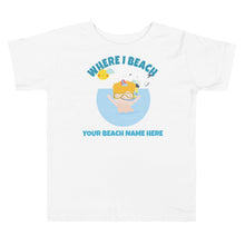 Load image into Gallery viewer, Toddler Beach Tee Customizable Name T-Shirt
