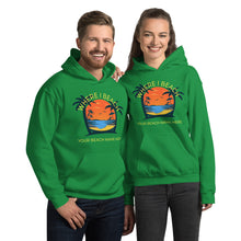Load image into Gallery viewer, Where I Beach Sunset Hoodie Customizable Beach Name
