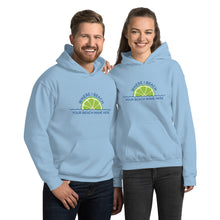 Load image into Gallery viewer, Happy Hour Margaritaville Customizable Beach Name Hoodie
