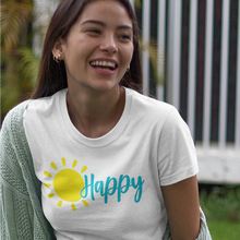 Load image into Gallery viewer, "Happy" Women's short sleeve t-shirt - Cabo Easy

