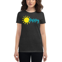 Load image into Gallery viewer, "Happy" Women's short sleeve t-shirt - Cabo Easy
