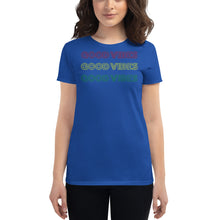 Load image into Gallery viewer, Good Vibes Women's short sleeve t-shirt - Cabo Easy
